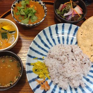 本日のカレー定食(深川インド月と亀)