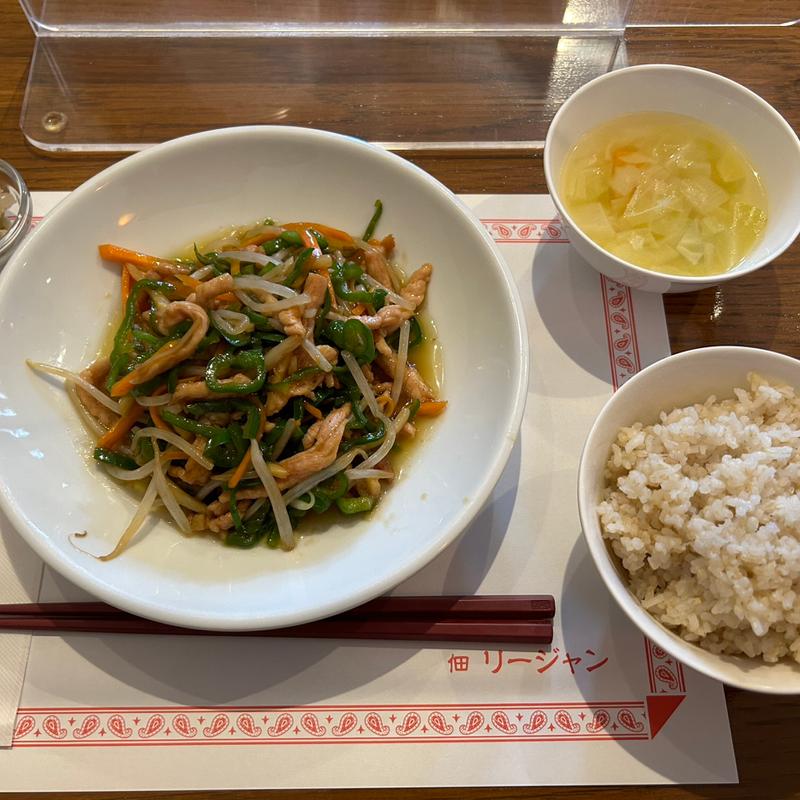 チンジャオロースセット(麗江)