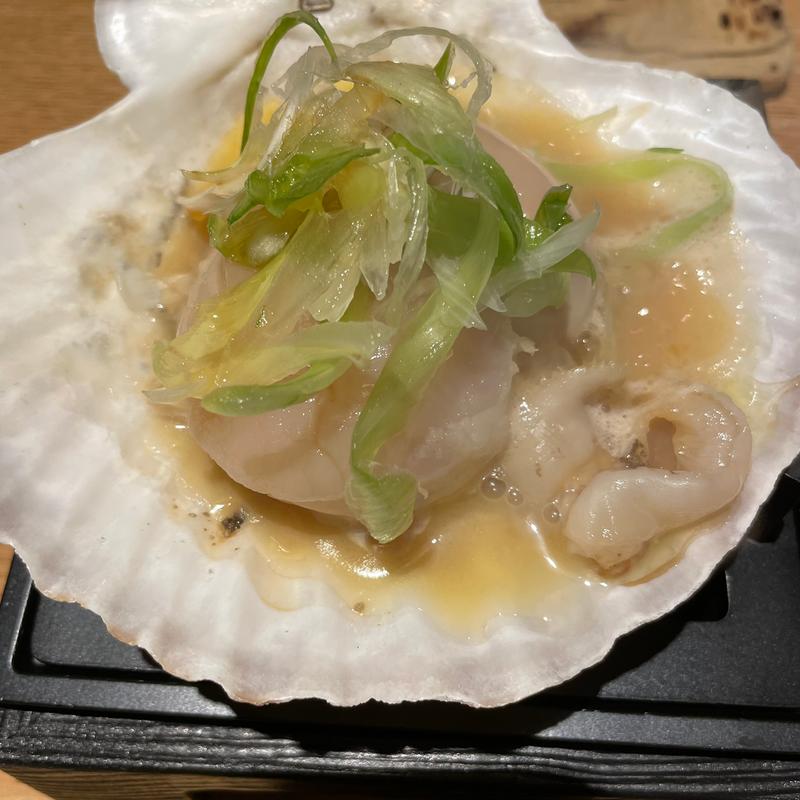 ホタテのバター焼き(町のすし家 四季花まる すすきの店)