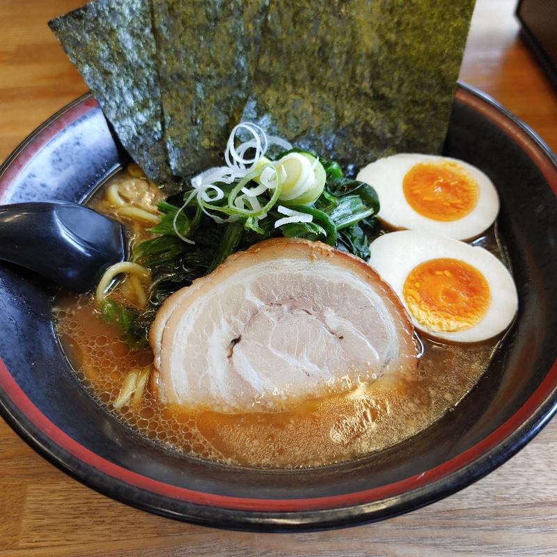 ほうれん草玉子ラーメン(せい家 下総中山店)