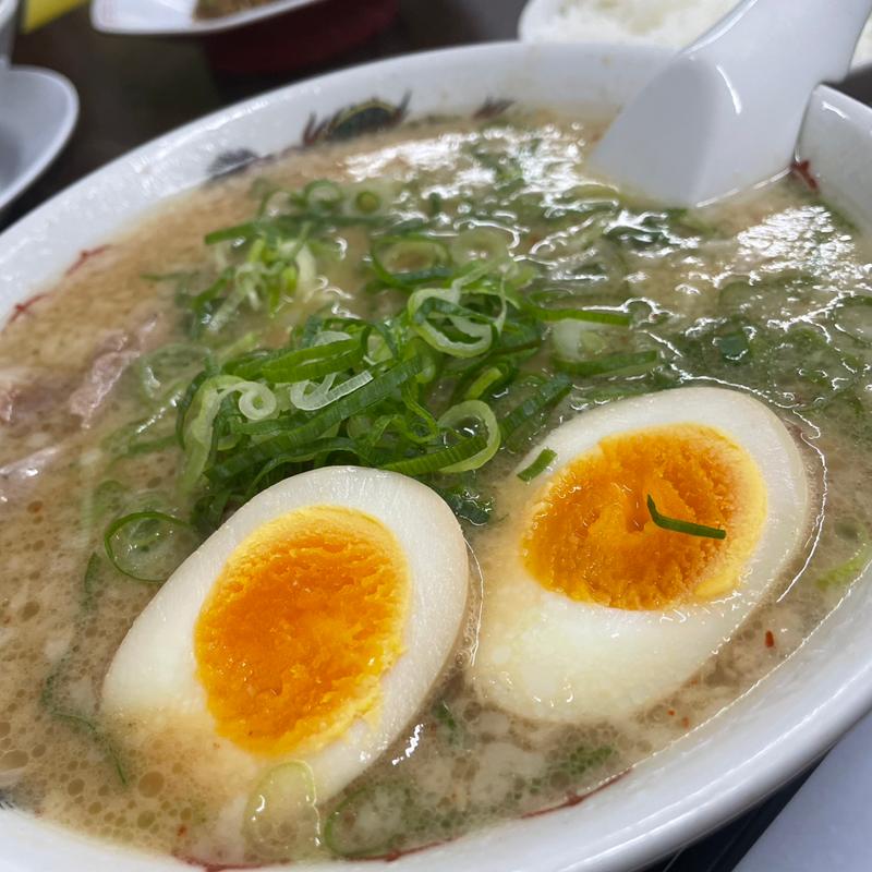 餃子定食 こってり 味玉トッピング(来来亭 伊丹南店)
