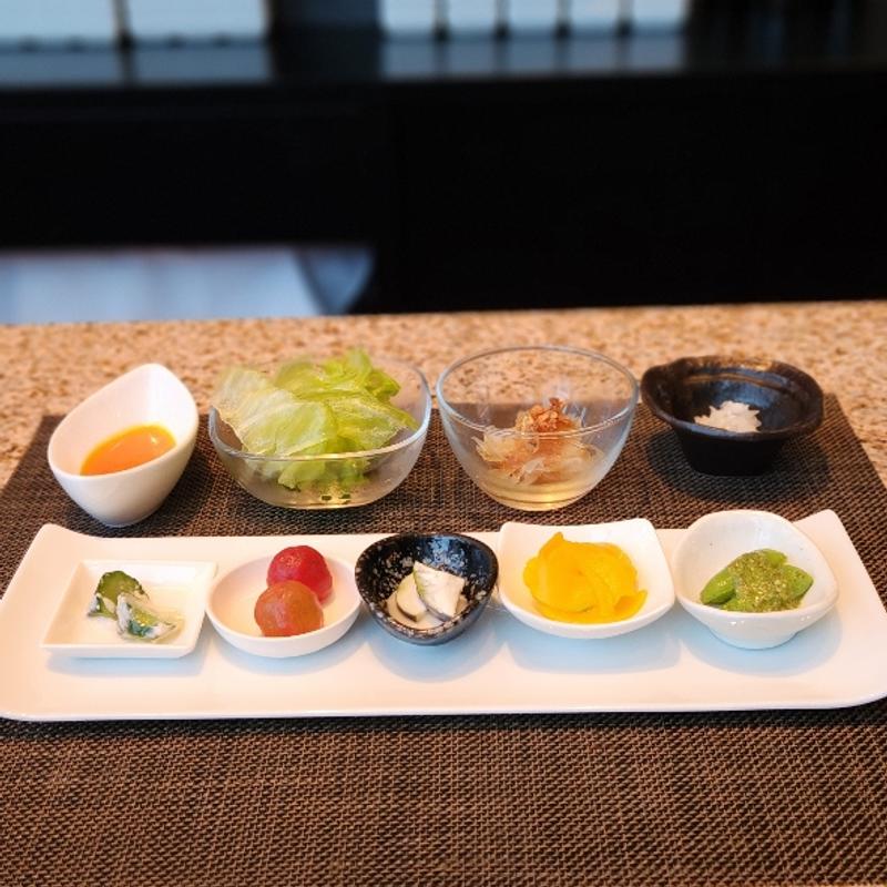 7種類の減圧野菜料理(Teppanyaki×Wine あかくろ)