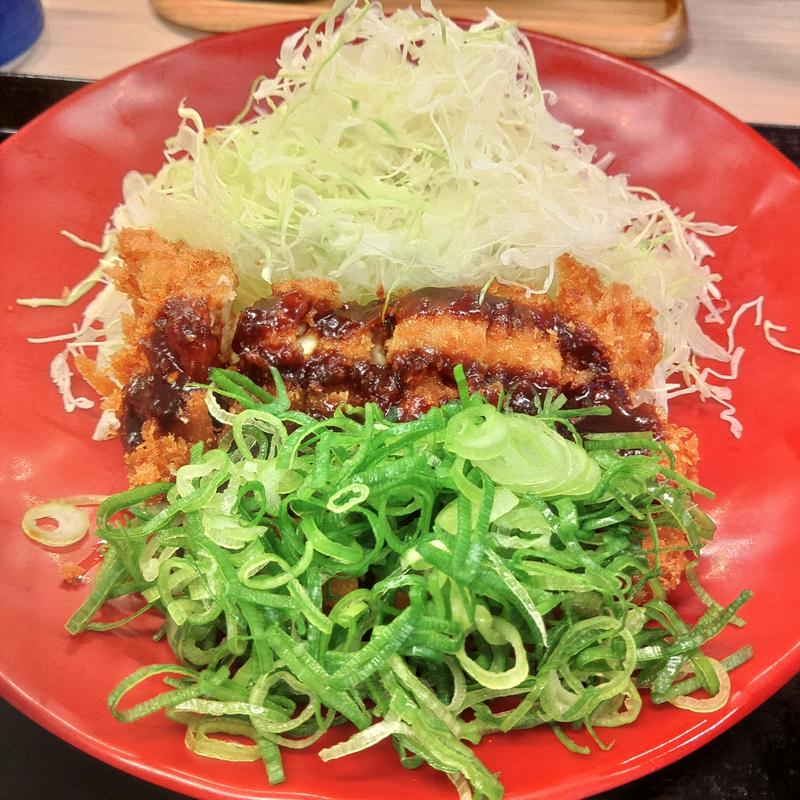 ねぎ味噌チキンカツ定食(かつや 岩手一関店 )