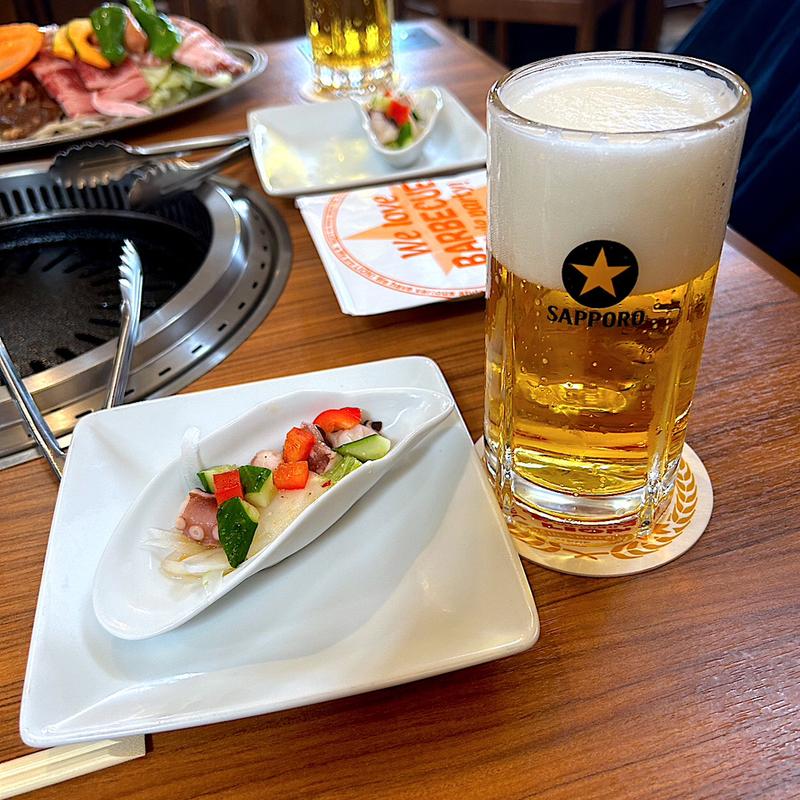 タコと蕪と胡瓜のマリネ(サッポロビール　仙台ビール園 )