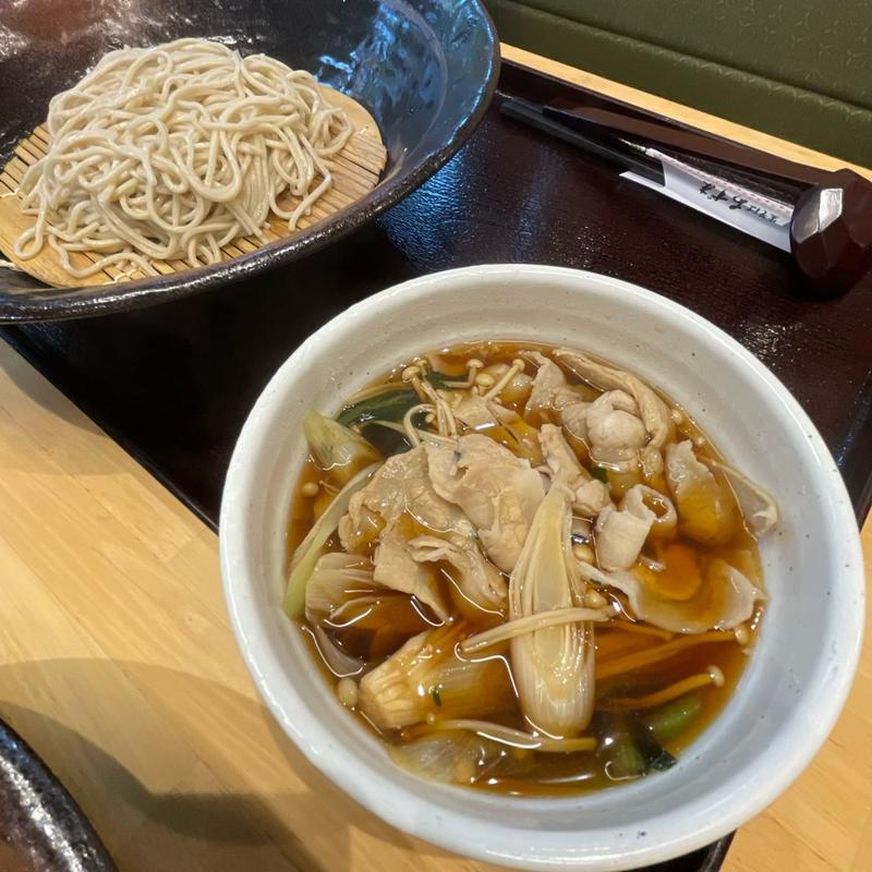 豚肉つけそば(生そば あずま 川島町店)