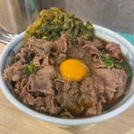 牛バラ玉そば 春菊天