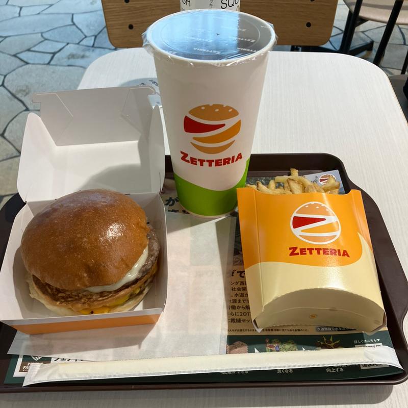 絶品グランチーズバーガーセット(ゼッテリア TFT有明店)