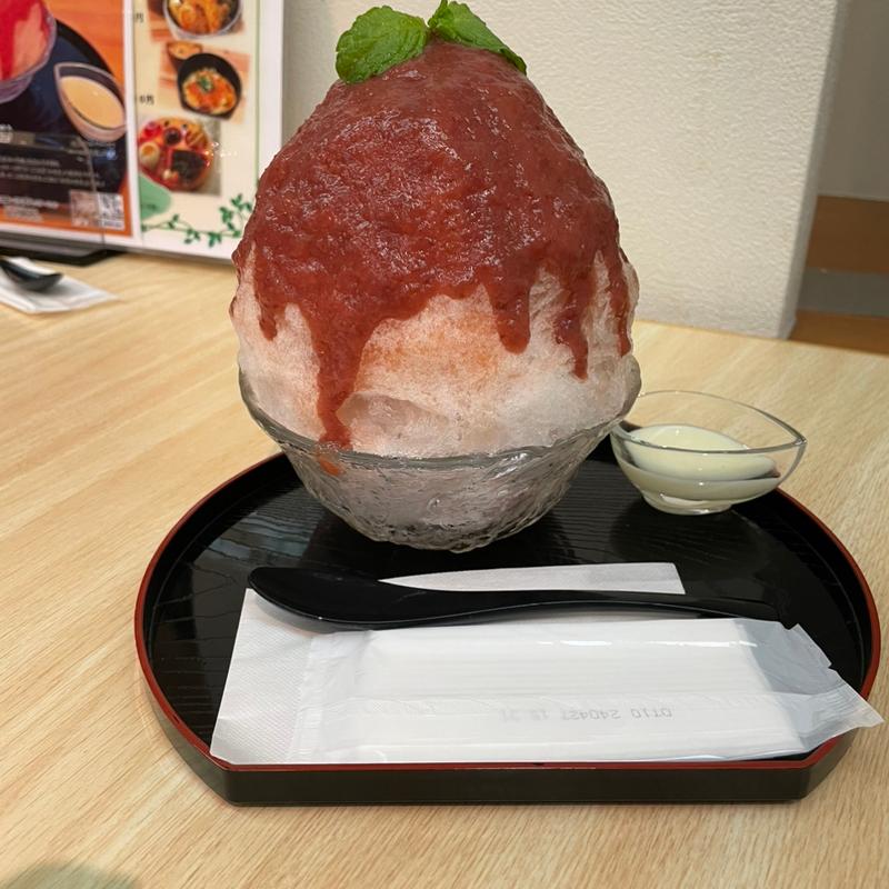 古都華かき氷(自然派カフェ&レスト hanana（道の駅 大和路へぐり）)