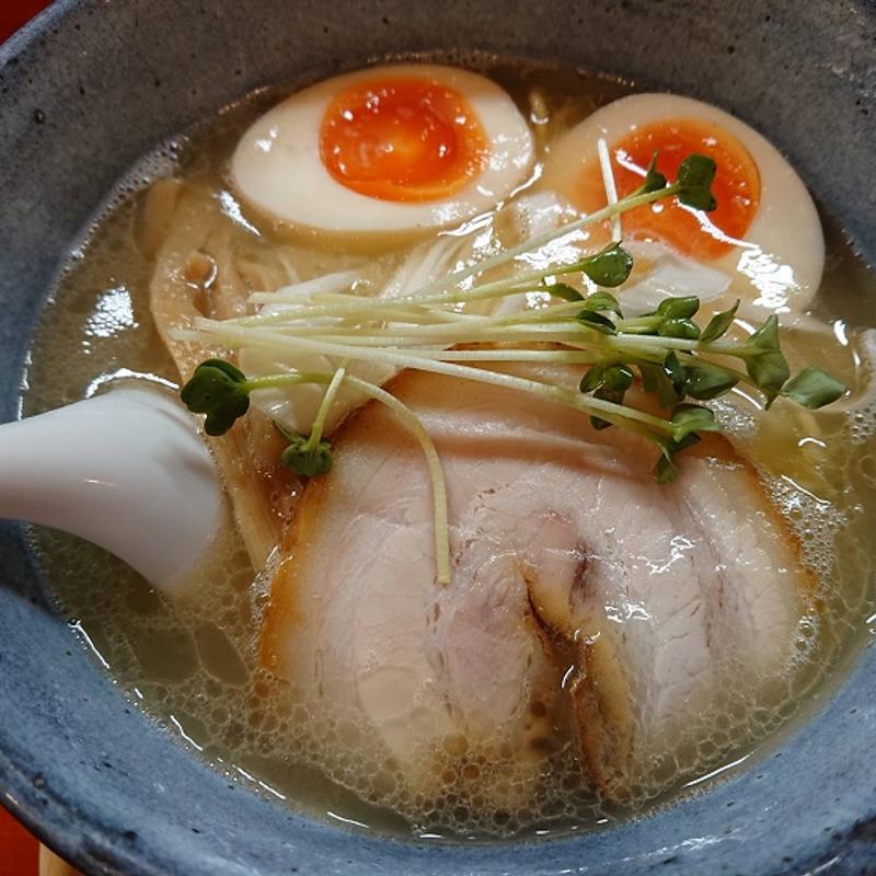 あさひ塩 エビ ＋ 玉子(らーめん あさひ)