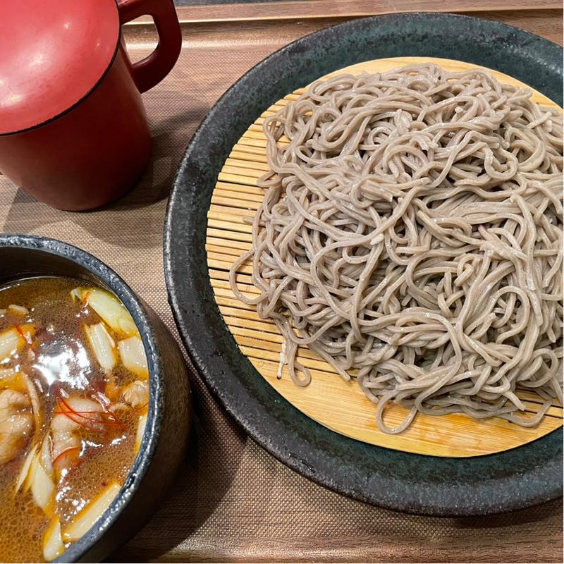 豚辛汁つけ蕎麦(肉蕎麦トムラウシ)
