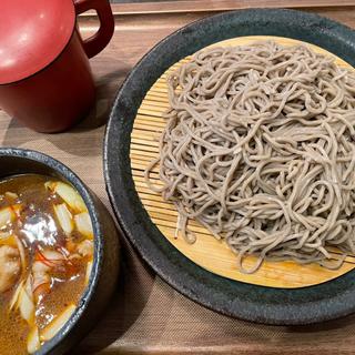 豚辛汁つけ蕎麦(肉蕎麦トムラウシ)