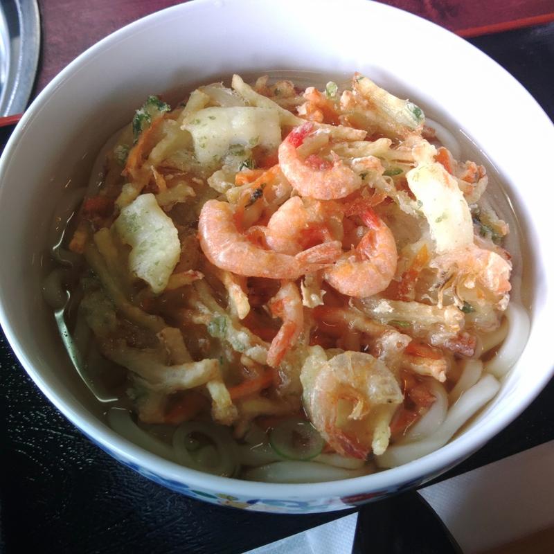 海鮮かきあげうどん　温(ちゃんこ部屋 太五郎 （だいごろう）)