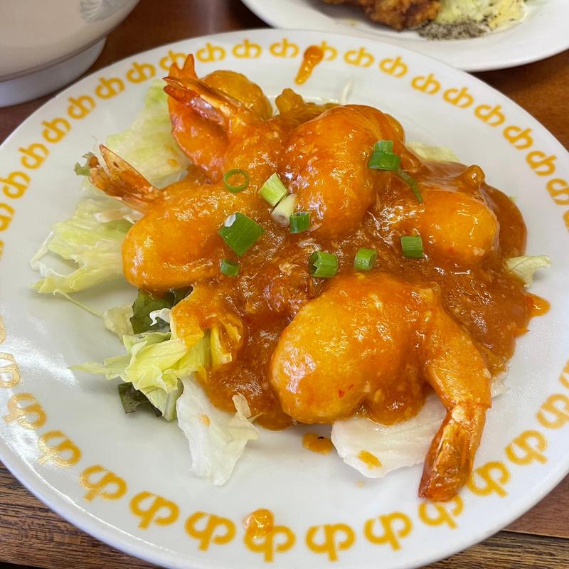 エビチリ（お好み定食）(温品飯店)