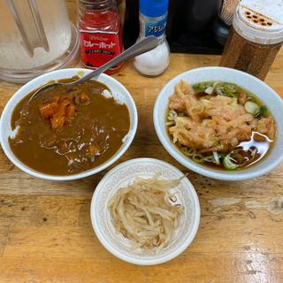 ミニカレー 人参天スープ (立喰そば・うどん ふじ)