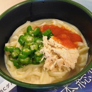 冷やし明太豆乳うどん(東京科学大学つばめ生協すずかけ台食堂)