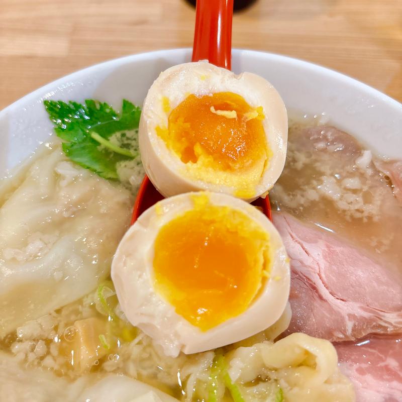 味玉トッピング(手打ち正麺hachimitsu)