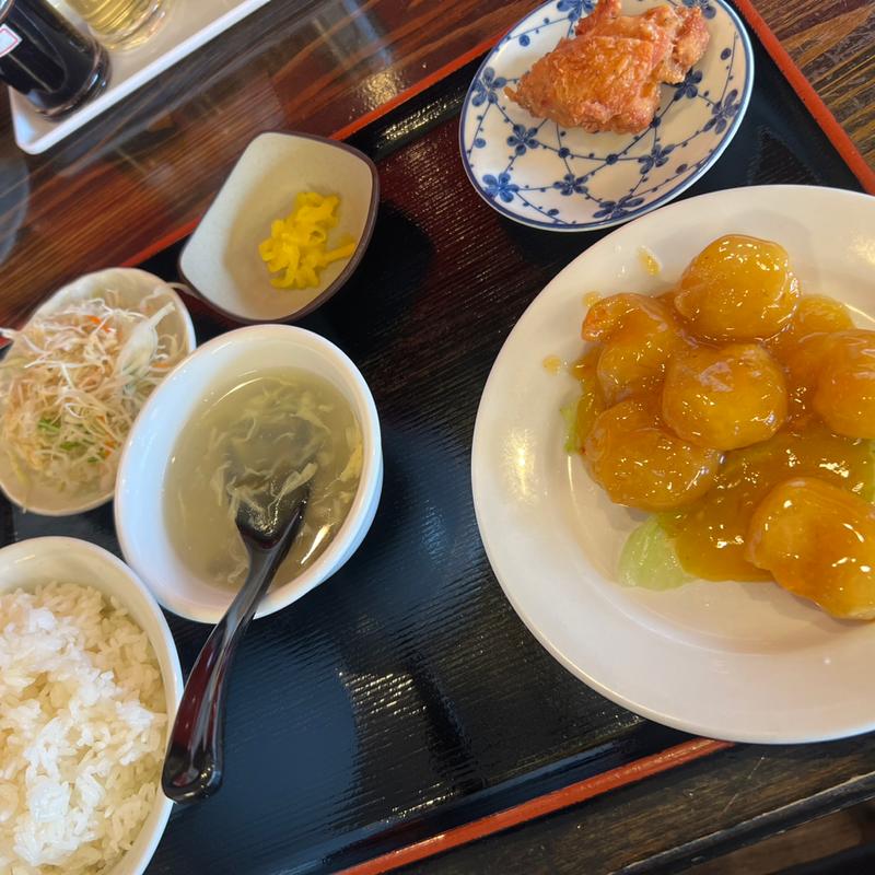 エビマヨ定食(台湾料理 餃子菜屋)