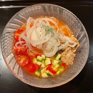 トマト冷麺(スカイスパヨコハマリフレッシュダイニングKOO)