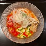 トマト冷麺(スカイスパヨコハマリフレッシュダイニングKOO)