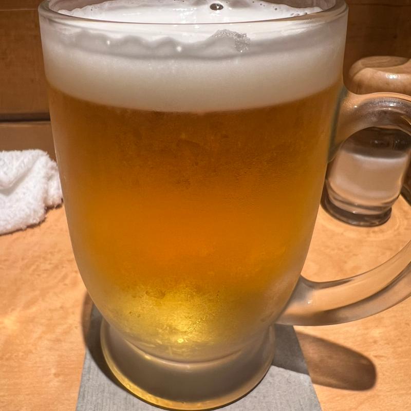 生ビール(居酒屋 楽笑)