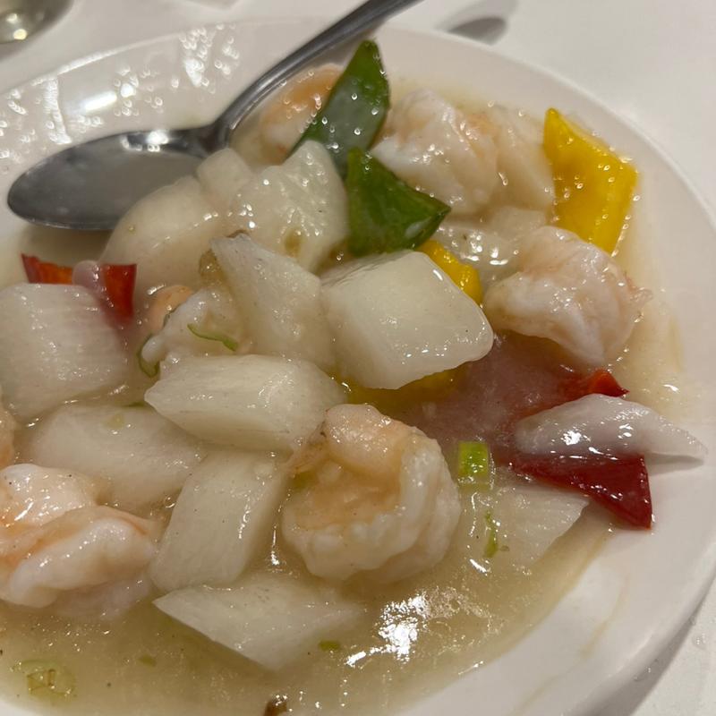 芝海老と山芋の塩炒め(味坊)