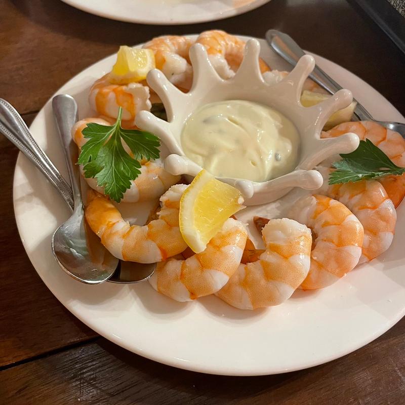 シュリンプカクテルマヨネーズレモンソース(クロヒゲシーフードシーフード)