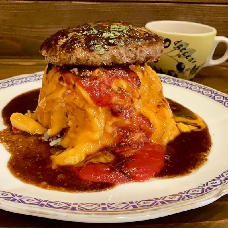 トロトロオムライスハンバーグ(洋食ふきのとう 女性に大人気♥大人のお子様ランチ)