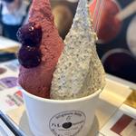 サクランボ＆アールグレイ(DOLCE＆PREMIUMジェラート ハレTerrace日本橋店)