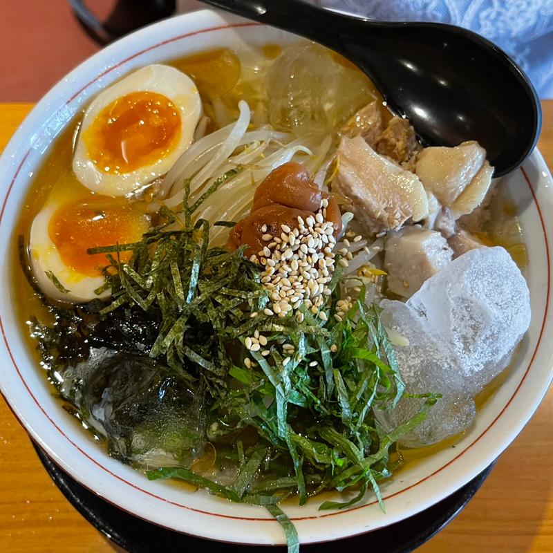 冷やし梅らーめん(らーめん橋本食堂)