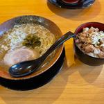 ランチセット（塩豚骨らーめんとチャーシュー丼）(らーめん橋本食堂)