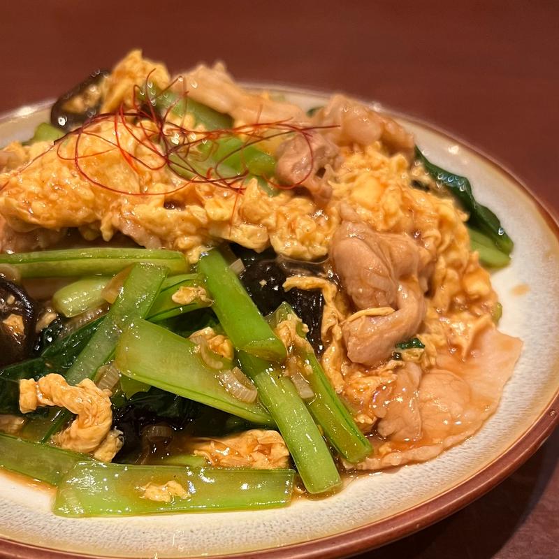 木くらげと豚肉・卵の炒め物(胡椒饅頭PAOPAO （コショウマンジュウ パオパオ）)