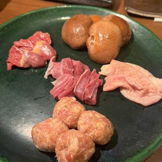 七輪炙り焼き つくね せせり 心 椎茸 ズリ(わげんや )