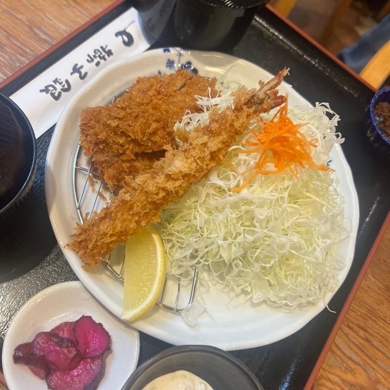 エビ＆ヒレカツ定食(獅子銀 とうじょう店（道の駅 とうじょう）)
