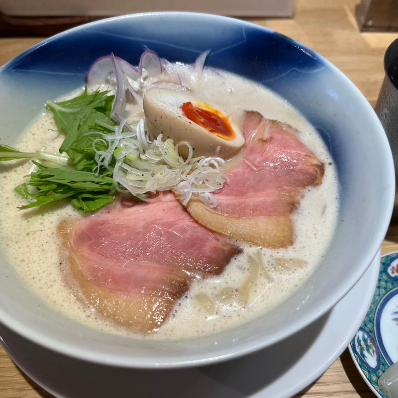 泡鶏白湯+炙りチャーシュー丼セット(ラーメン鴛鴦)