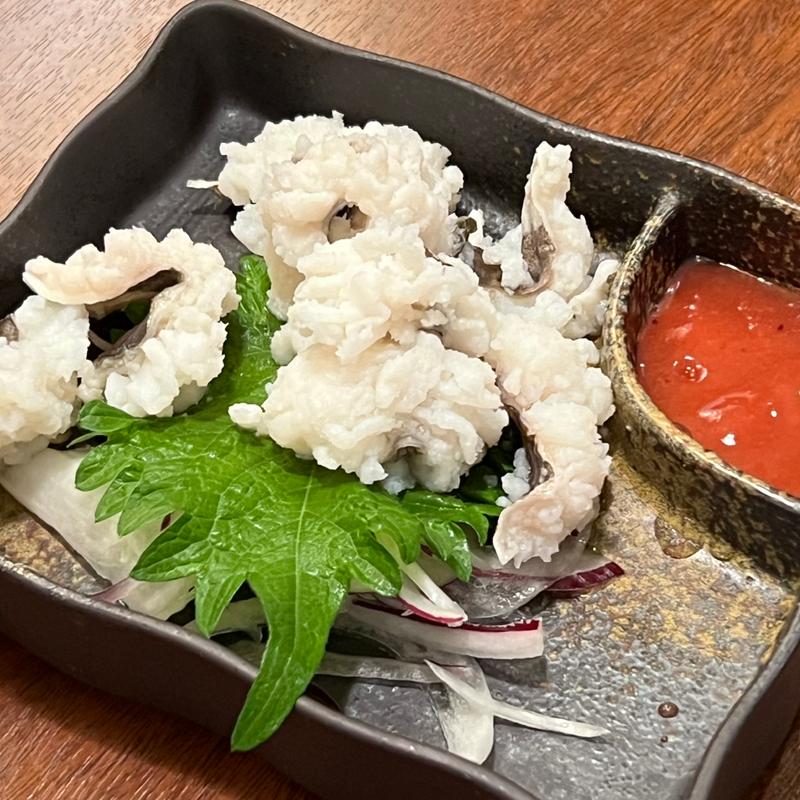 ハモ湯引き(茄子美)