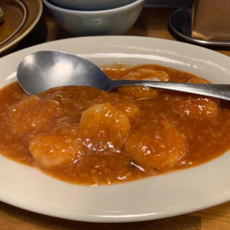 みんな大好きエビチリ(中華バル あおいくま)