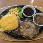 ココスのハンバーグダブルランチ(ココス 山形三川店 )
