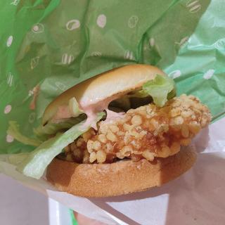 華味鳥バーガー 明太マヨ(ロッテリア 新宿中央通り)