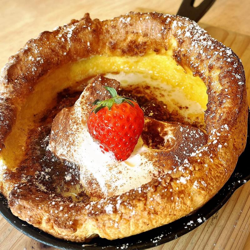 ティラミスのしあわせパンケーキ(しあわせ かき氷店)