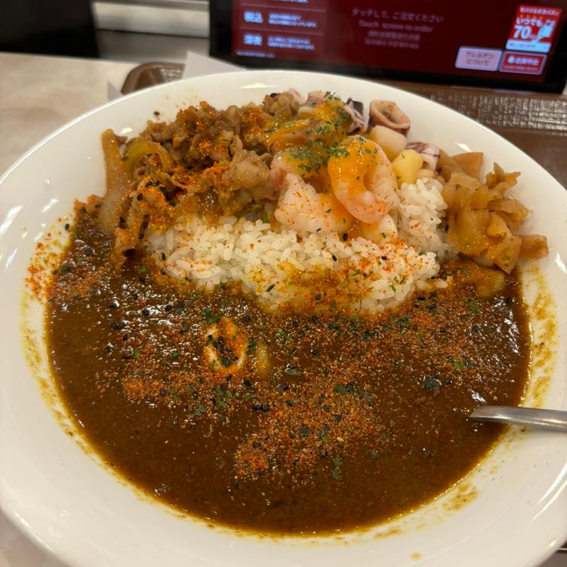 シーフードカレー(すき家 上六店 )