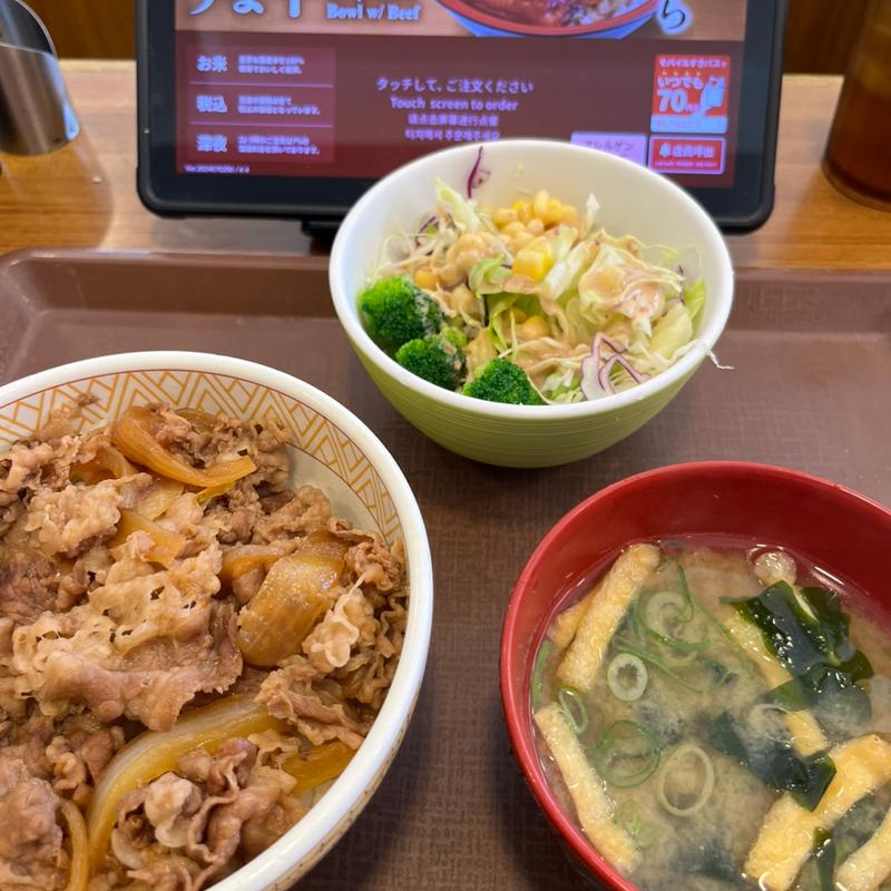 牛丼ランチセット(すき家 花小金井駅北口店 )