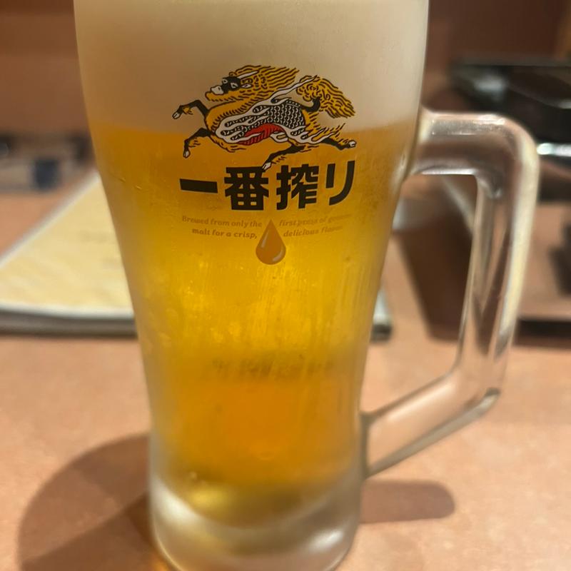 生ビール(焼肉 縁)