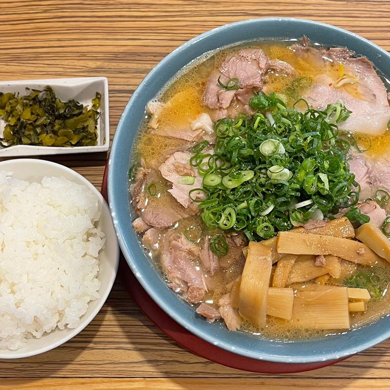 味噌チャーシューめん定食+自家製メンマ(旭屋 野田本店)