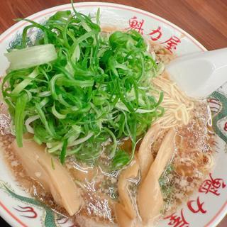 九条ネギ醤油ラーメン(京都北白川ラーメン魁力屋 四条烏丸店)