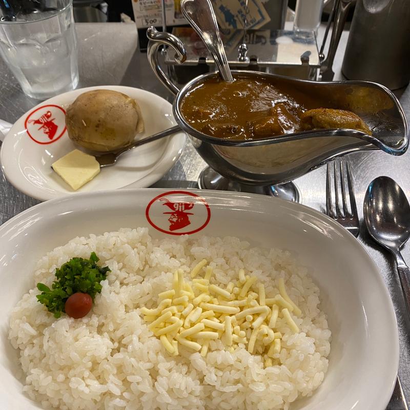 チキンカレーセット（大盛）(欧風カレーGii 大宮桜木町店)