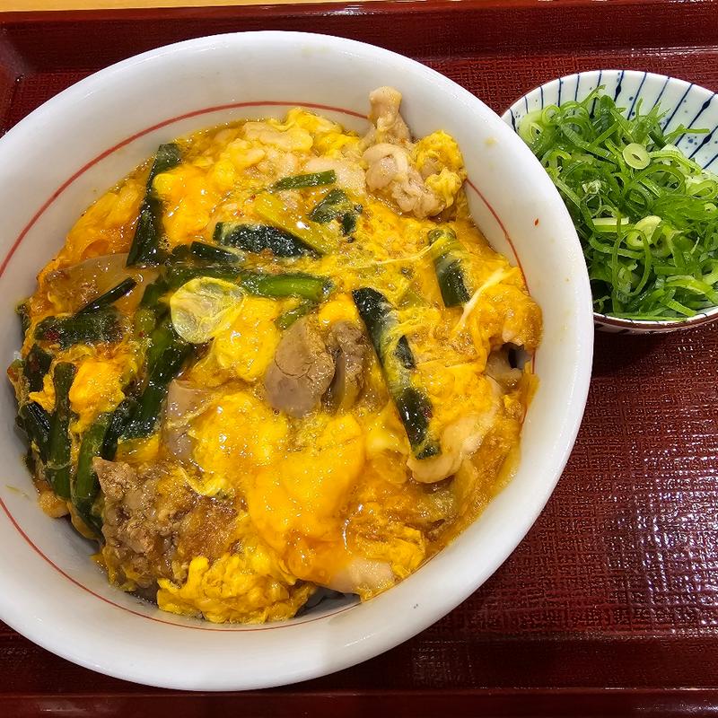レバニラ親子丼 大＋青ネギ(なか卯 平井南口店)