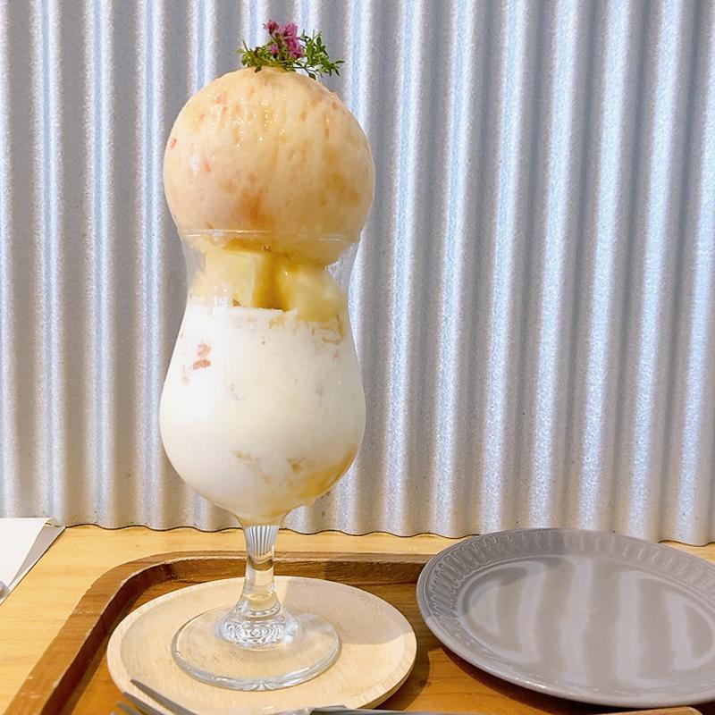 桃桃パフェ(DOUBLE FLAT)