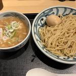 醤油肉つけ麺+味付け玉子(伝丸 横浜岡津店)