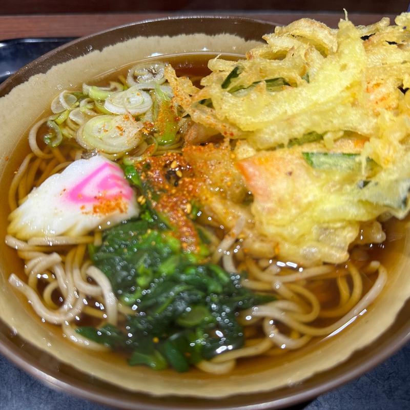 かき揚げそば(下野の駅めし 一休)