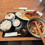 冷やしうどん定食(食事処 葵)